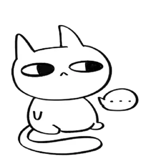 Стикер I was just drawing a picture of my cat Bryan - 11