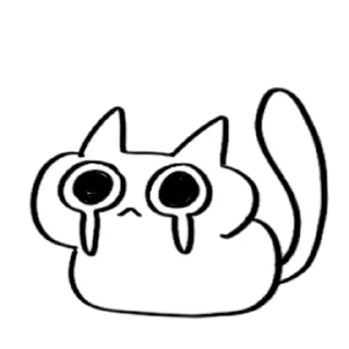 Стикер I was just drawing a picture of my cat Bryan - 6