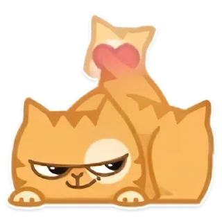 Sticker Неоднозначный Персик - 0