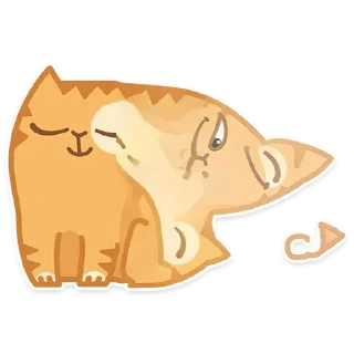 Sticker Неоднозначный Персик - 11