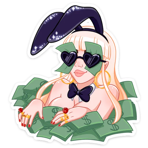 illustration human face sunglasses