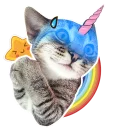 Sticker ✨ Котики-единороги @lennysticker - 0