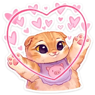 Sticker Котик - 3