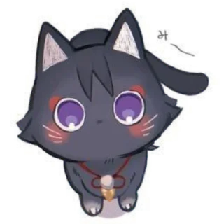 Стикер Cat Scaramouche @anime4_arts - 11