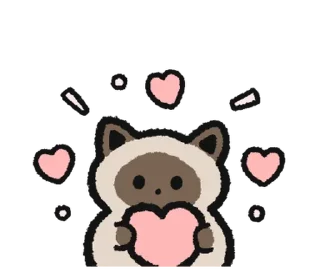 Стикер котятки..  ૮꒰◞ ◟ ꒱ა .. 
૮꒰@CUTE_stickers_emoji꒱ა - 3