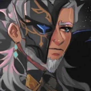 Sticker Пьеро @itsgensharts - 3