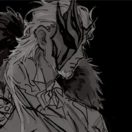 Sticker Пьеро @itsgensharts - 1