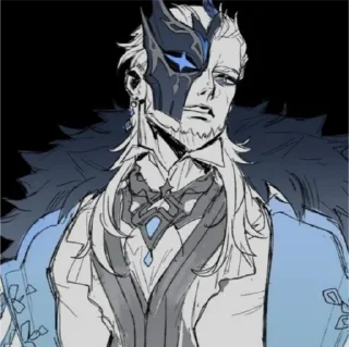 Sticker Пьеро @itsgensharts - 7