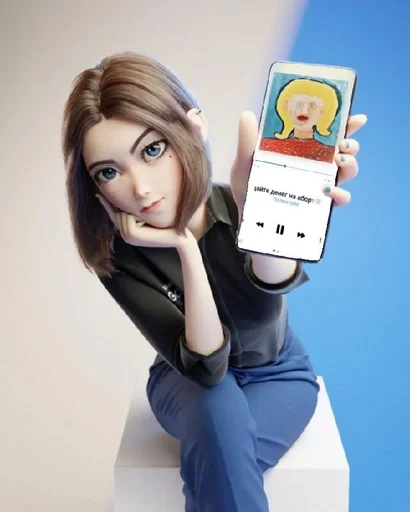 мультфильм мобильный телефон одежда