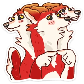 Стикер Цербер от @TgSticker - 8