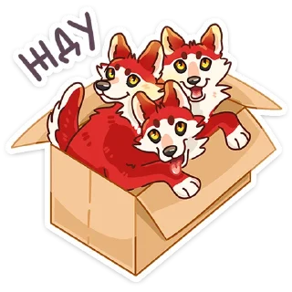 Стикер Цербер от @TgSticker - 2