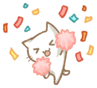 Стикер новогодний киттик @svalkablin ! - 7