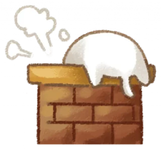 Стикер новогодний киттик @svalkablin ! - 10