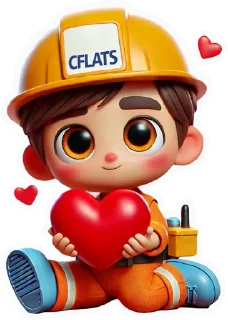 Sticker Cflats boy - 1