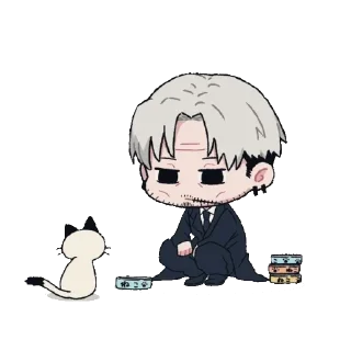 Стикер человек-бензопила. @poisononastick - 6