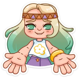 Стикер Ромашка :: @stickroom - 5