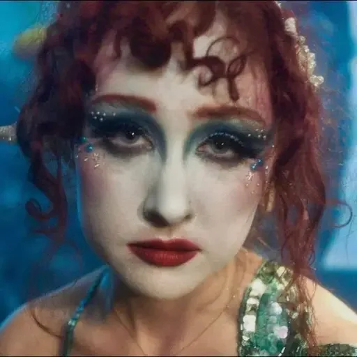 human face lipstick painting