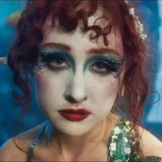 human face lipstick painting