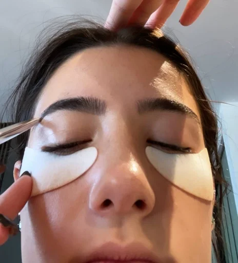 eyelash person cosmetics