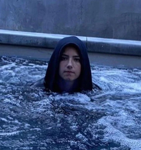 human face water person