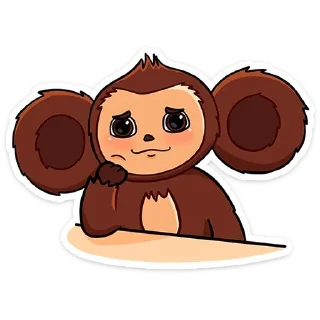 Sticker Чебурашка в кино (@TgSticker) - 2