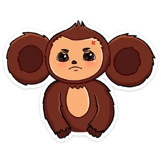 Sticker Чебурашка в кино - 6