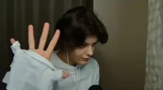 person indoor finger