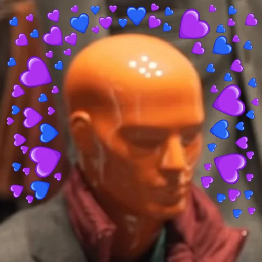 Стикер лысый из пластика @my_unrefined - 11