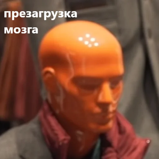 Стикер лысый из пластика @my_unrefined - 1