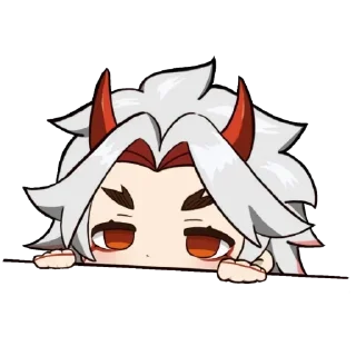 Стикер Chibi Arataki Itto By (@Miyukotto) - 11