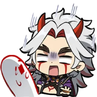 Стикер Chibi Arataki Itto By (@Miyukotto) - 5