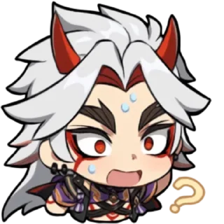 Стикер Chibi Arataki Itto By (@Miyukotto) - 2