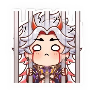 Стикер Chibi Arataki Itto By (@Miyukotto) - 10