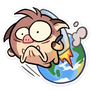 Sticker Чпоньк от @TgSticker - 0