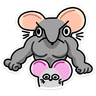 Sticker Крис, Кристина и Крысюк @TgSticker - 2