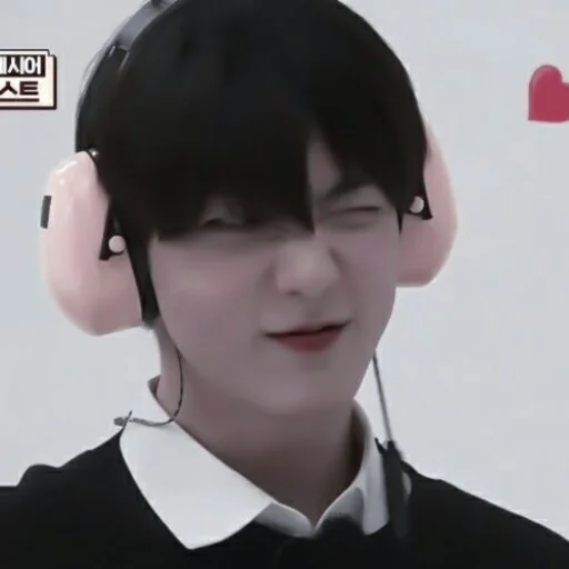 human face person headphones