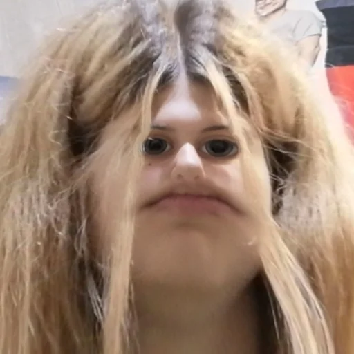 person human face hairpiece