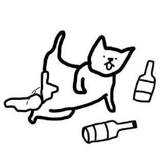 Sticker 🙈Crazy Cat @stickersb2b - 4