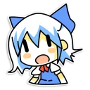 Стикер Cirno - 7