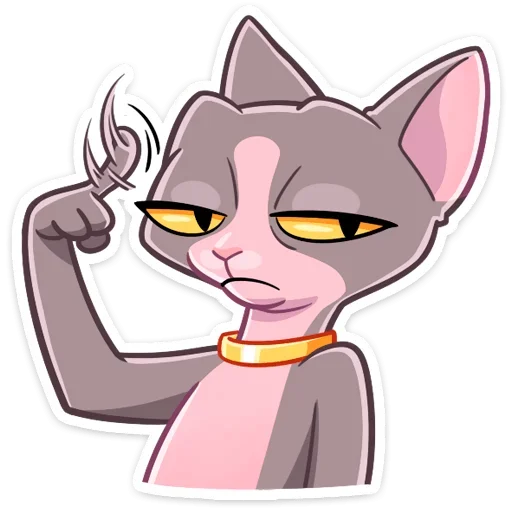 клипарт мультфильм кошка