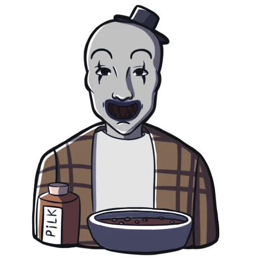 Sticker clown_art_UMO - 1