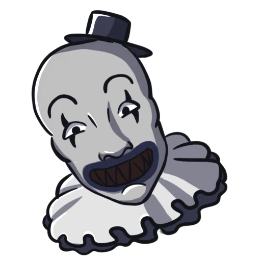 Sticker clown_art_UMO - 1