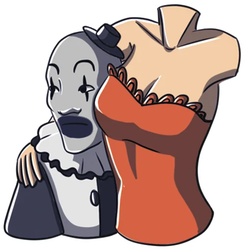 Sticker clown_art_UMO - 1