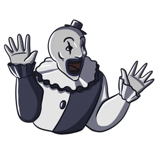Sticker clown_art_UMO - 1