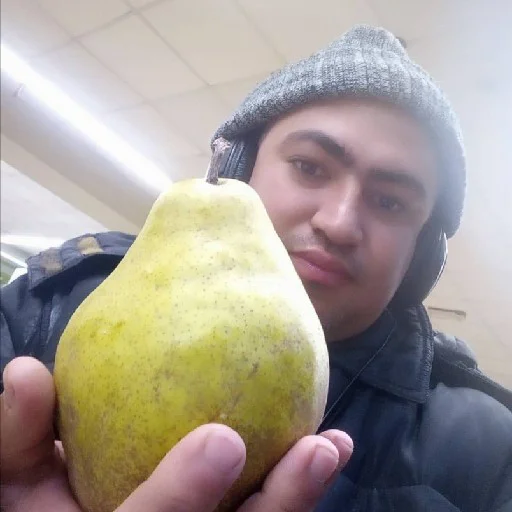 fruit person human face