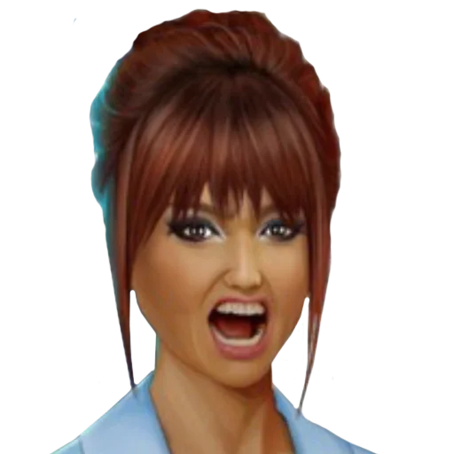 lip cartoon human face