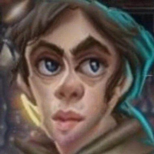 cartoon sketch human face