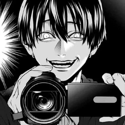 cartoon anime human face