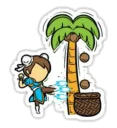 Sticker Coconuts-nuts - 9