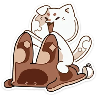 Sticker Сливкис и Кофик :: @stickroom - 3